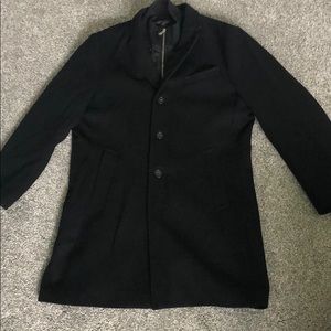 Men’s Banana Republic Black Peacoat